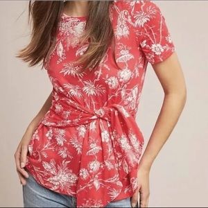 Anthropologie Maeve Sherbrooke Tie-Waist Top |R6